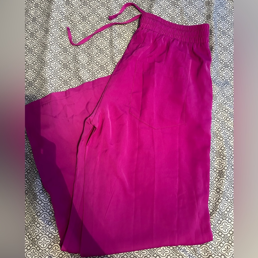 SHEIN 🩷 Pretty Two piece fuchsia top and pant set | L - Picture 5 of 5